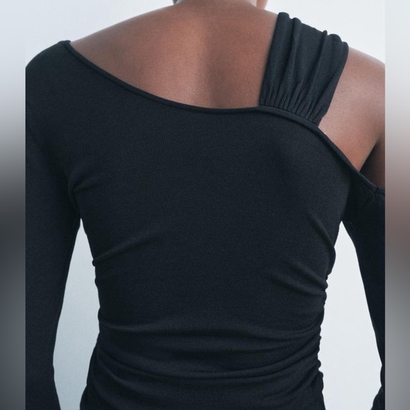 NWT ZARA FITTED KNOT TOP SIZE M - Picture 3 of 12